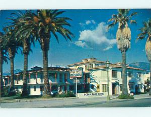 Unused 1950's OCEAN PARK MOTEL Santa Barbara California CA s4087@