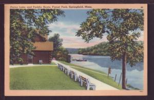 Porter Lake Forest Park Springfield MA  Post Card 3624