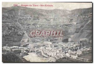 Old Postcard Gorges du Tarn Ste Enimie