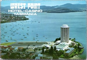 Postcard Australia - Aerial view Wrest Point Hotel-Casino Tasmania