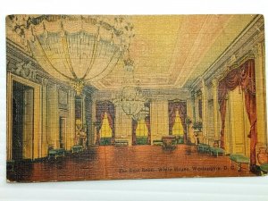 Vintage Postcard 1940 The East Room White House Washington D.C.