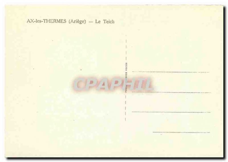 Postcard Modern Ax les Thermes Ariege Le Teich