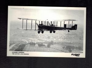 Mint RPPC England postcard RAF Biplane Vickers Virgnia Heavy Bomber