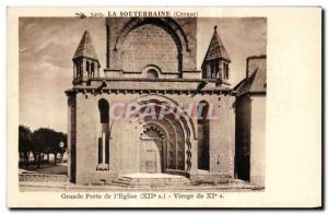 Old Postcard Great Gate of The Church of Virgin Creuse 11th