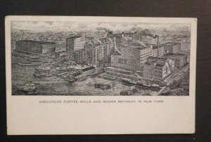 Mint USA Advertisement Postcard Arbuckles Coffee Mills and Sugar Refinery NY