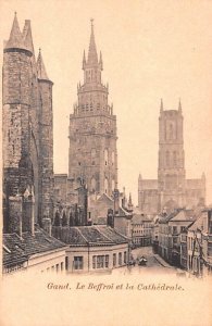 Le Beffroi et la Cathedrale Gand Belgium Unused 