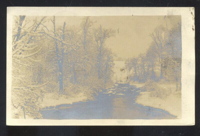 RPPC BRYNATHYN PENNSYLVANIA PA. WINTER SNOW BRYNATHYN REAL PHOTO POSTCARD