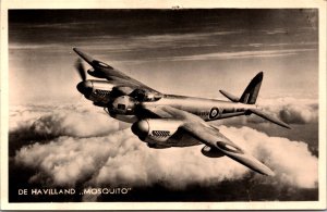 de Havilland Mosquito Aircraft Vintage RPPC 09.58