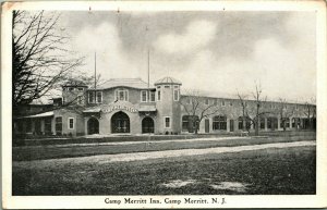 Camp Merritt Inn Building Camp Merritt New Jersey NJ UNP WW1 Era WB Postcard C13