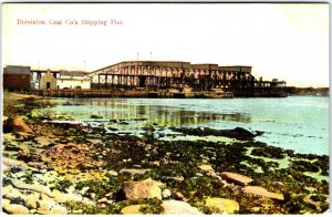 VINTAGE POSTCARD DOMINION COAL COMPANY'S SHIPPING PIER AT SYDNEY NOVA SCOTIA