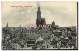 Old Postcard Strasburg Vue Generale jack of Hospital