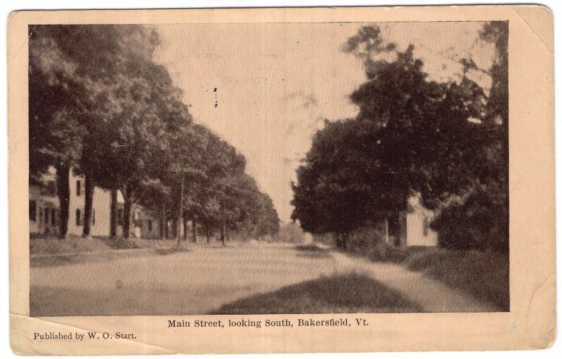 Bakersfield, Vt, Main Street, looking South