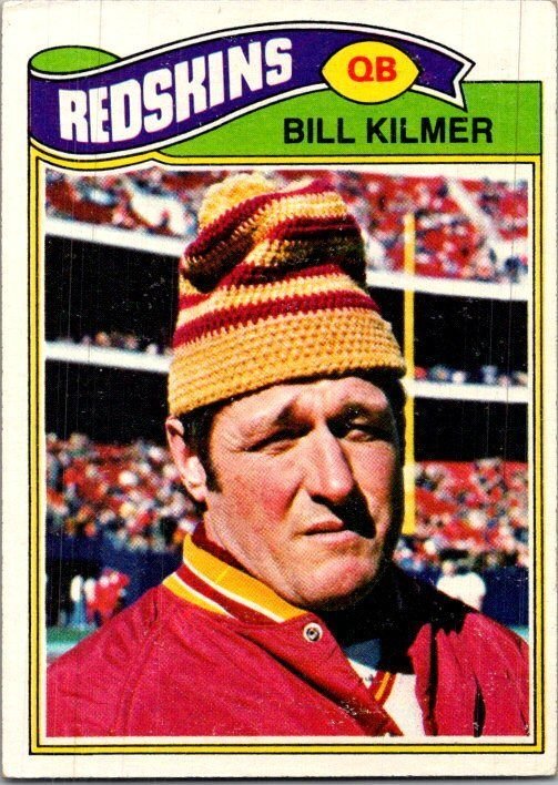 1977 Topps Football Card Bill Kilmer Washington Redskins sk21411