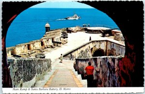 M-38803 Main Ramp & Santa Barbara Battery El Morro San Juan Puerto Rico