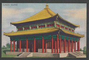 1933 PPC CHICAGO WORLDS FAIR LAMA TEMPLE SIMILAR TO ONE IN BEI JING CHINA MINT