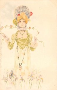 Artist Signed Raphael Kirchner (AUS) Geisha Girl Geisha Girl Artist Signed un...