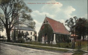 Dover Delaware DE Presbyterian Church and Chapel c1910 Vintage Postcard