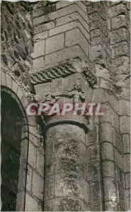 Postcard Modern Church Cunault XI thirteenth century the eleventh s Temptation
