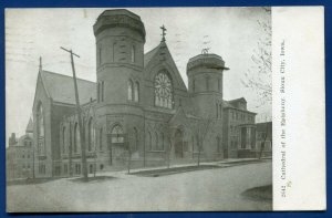 Sioux City Iowa ia Cathedral of the Epiphany old postcard