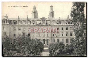 Old Postcard Limoges Le Lycee