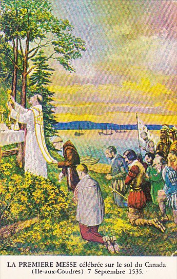 Le tableau domine le maitre-autel de St Bernard Quebec Canada