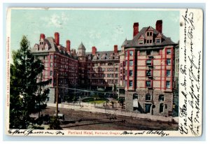 1906 Portland Hotel, Portland Oregon OR Posted Antique Postcard