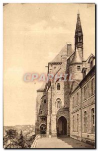 Old Postcard The Terrace of I & # 39Abbaye St Pierre of Solesmes overlooking ...