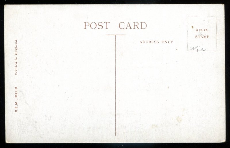 dc1968 - AUSTRALIA Melbourne Postcard 1910s Swanston Street. Cathedral. Trams