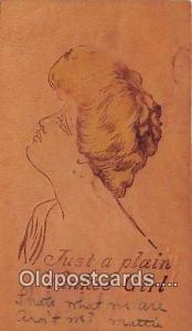  Leather Postcard Post Card Yankee Girl