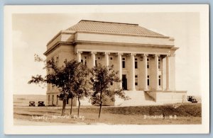 Bismarck North Dakota SD Postcard RPPC Photo Liberty Memorial Building c1930's