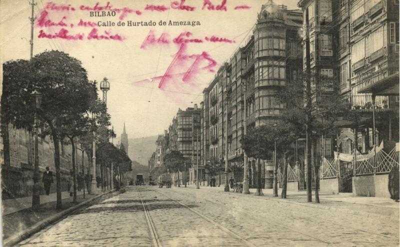 spain, BILBAO, Calle de Hurtado de Amezaga (1920) Stamps