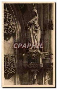 Old Postcard Bourg Church of Brou Statue Of Tomb of Marguerite d & # 39Autric...