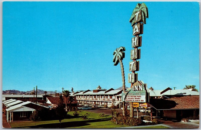 1964 Tahiti Inn Phoenix Arizona Posted Rooms & Hot Water Pool Posted Postcard 