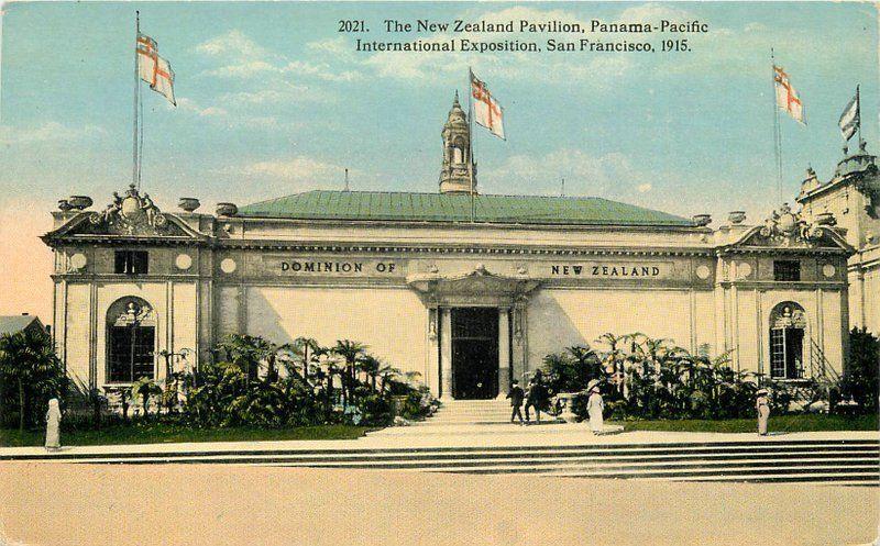 Exposition 1915 San Francisco California New Zealand Pavilion Postcard 12072