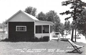 Cabin #3 at Cedarwild Lodge - Deer River, Minnesota MN Postcard