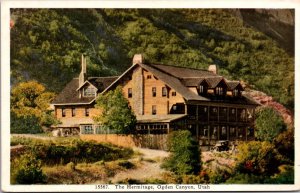 Postcard The Hermitage Hotel in Ogden Canyon, Utah