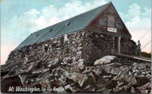 Postcard NH  White Mountains - Mt. Washington, Tip Top House - inverted date