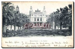 Old Postcard Monte Carlo Casino