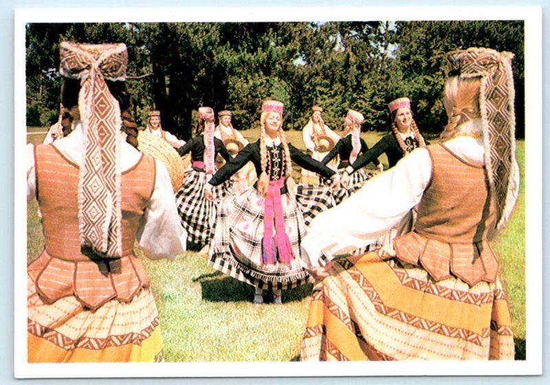 3 Postcards MOSCOW, RUSSIA ~ Folk Music LITHUANAIAN FOLK DANCERS 4x6 - 1979