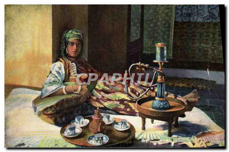 Postcard Old Tobacco Foklore Algeria