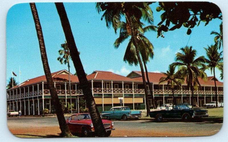 LAHAINA, MAUI Hawaii HI~ Historic PIONEER INN Hotel 1960s Cars Roadside Postcard