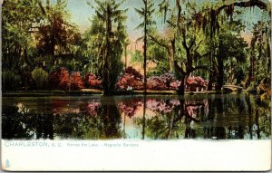 Vtg Charleston SC Magnolia Gardens View Across the Lake pre-1908 Tuck Postcard