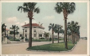 Savannah Georgia GA Estill Ave Detroit Pub c1910 Vintage Postcard