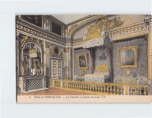 Postcard La Chambre à Coucher de Louis XIV, Palais de Versailles, France