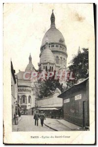 Postcard Old Paris Church of the Sacred Heart