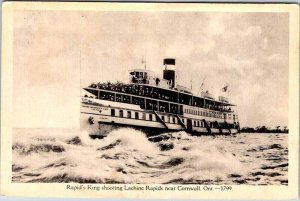 Postcard BOAT SCENE Cornwall Ontario ON AK4952