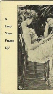 Rare Leap Year Antique Postcard A Leap Year Frame Up A group of Women plotting