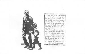 Officer with Little Boy Occupation, Policeman Unused 