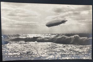 Mint Germany Real Picture Postcard American ZR III Zeppelin In High Sea N