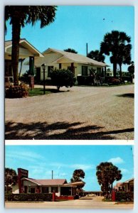 DAYTONA BEACH SHORES, Florida FL ~ Roadside Motel RIVERSHORE COTTAGES Postcard